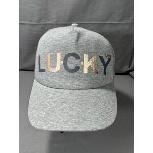 Black Clover Live Lucky SnapBack Hat women one size foil copper and grey letters